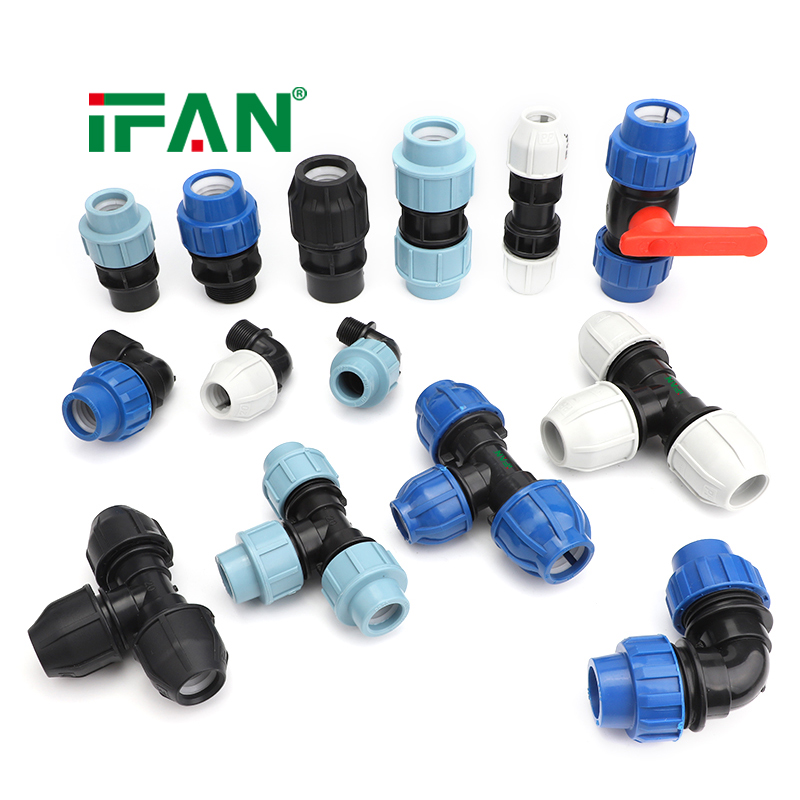 IFAN High Standard HDPE Water Pipe Fittings PE Pipe Fittings PP Compression Fittings