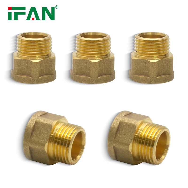 IFAN Durable Brass Tube Fittings Plumbing Factory Supply Brass Pipe Fitting Brass Fittings