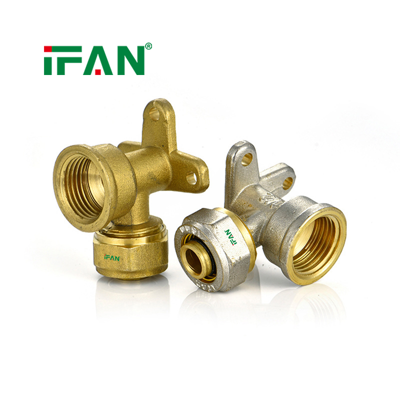 IFAN Corrosion Resistant Forged Brass Adapter Coupling Threaded Plumbing Connector Elbow Brass Compression PEX Brass Fittings - Gallery Image 1
