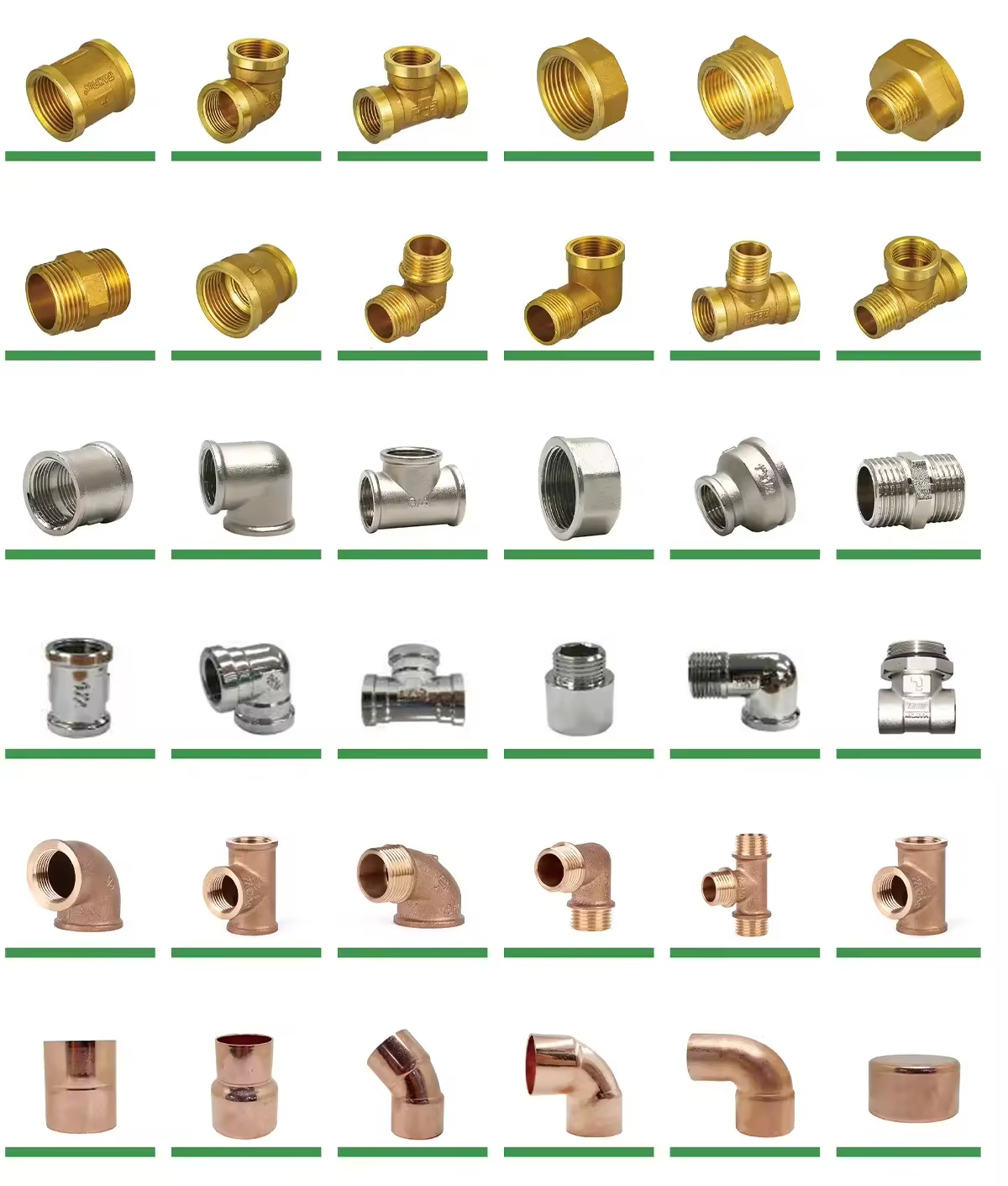 IFAN High Standard Brass Tube Fittings Plumbing Professional Supply Plumbing Copper Pipe Fittings - Gallery Image 1