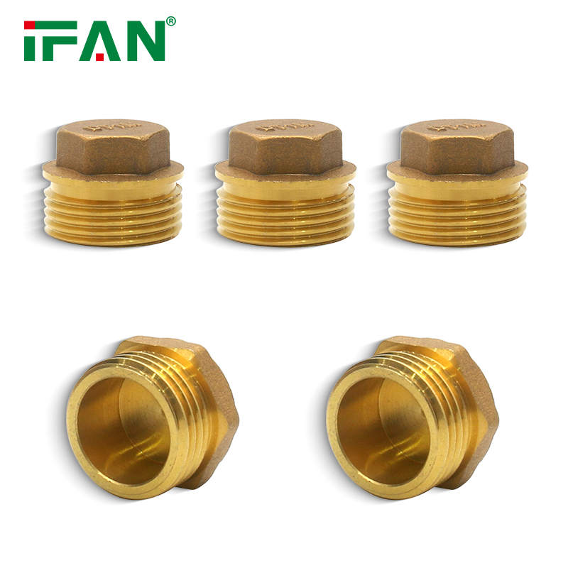 IFAN Durable Brass Tube Fittings Plumbing Materials  Brass Pipe Fitting 3/8''-2'' Brass Fittings