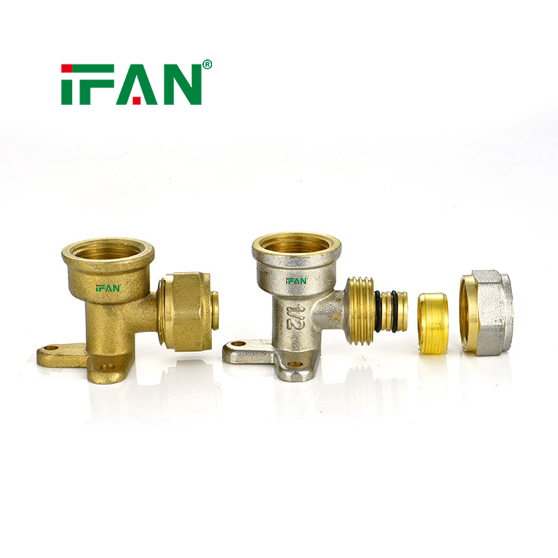 IFAN Custom Style Brass Compression Fittings PEX Pipe Connector 16-32mm PEX Brass Fittings
