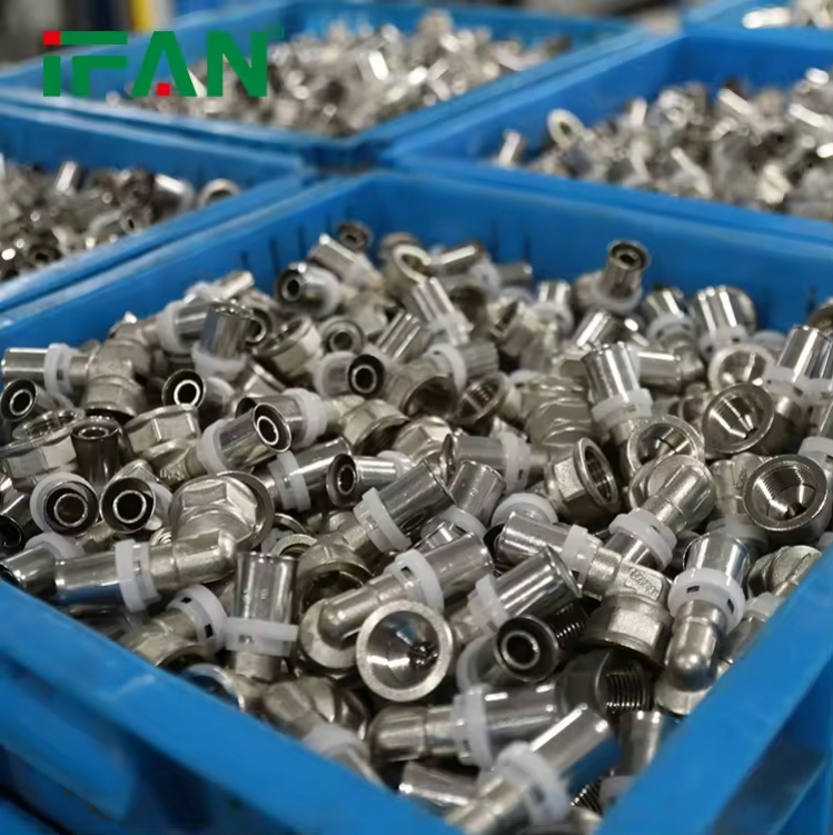 IFAN Female and Male PEX AL PEX Multilayer Pex Press Fitting PEX Elbow Tee Coupling Brass Press Fitting - Gallery Image 1