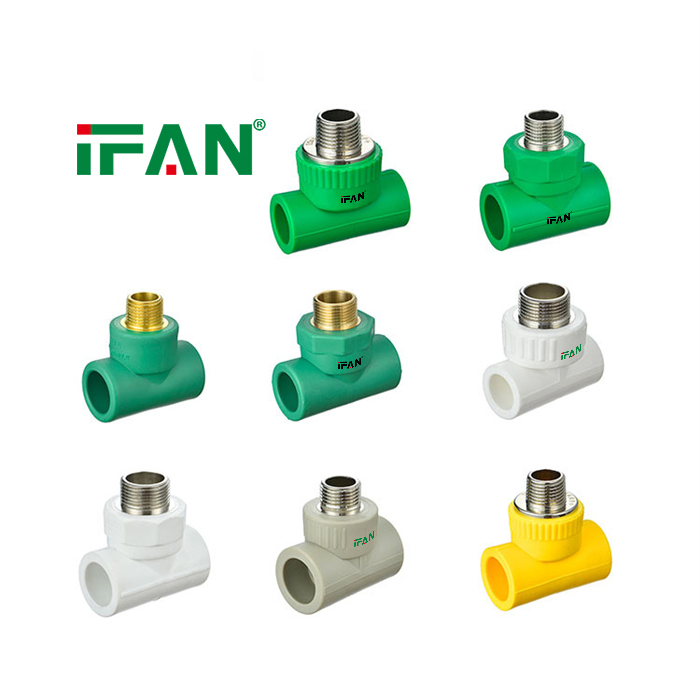 IFAN New Design PPR Pipe Fitting Male Tee Pipe Fittings PPR Water Pipe Fittings