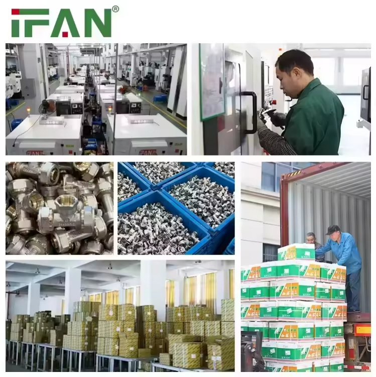 IFAN Best Price Custom Plumbing Tee Brass Press Fittings Multilayer Pex Pert Pipe Press Fitting"th" Style 16-32mm Press Fitting - Gallery Image 2