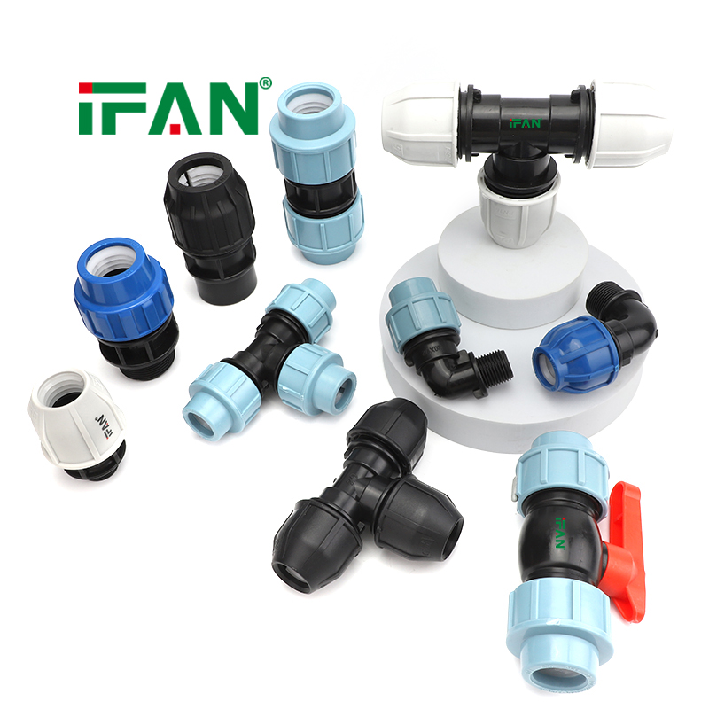 IFAN HDPE Water Pipe Fittings New Design PE Pipe Fittings PP Compression Fittings