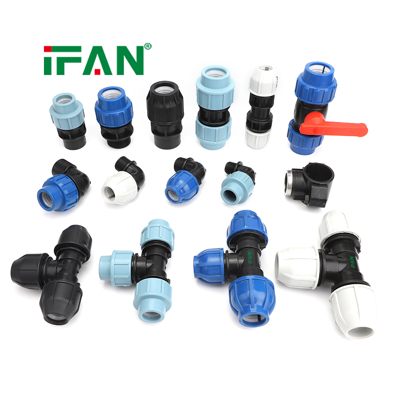 IFAN HDPE Water Pipe Fittings Good Price Irrigation Fittings PE Pipe Fittings PP Compression Fittings