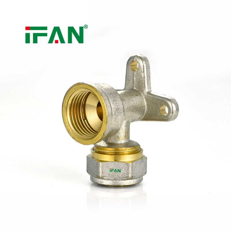 IFAN Customizable Plumbing Accessories Water 16-32mm Plumbing Fittings Supplies PEX Pipe Fittings Water PEX Brass Compression Fittings