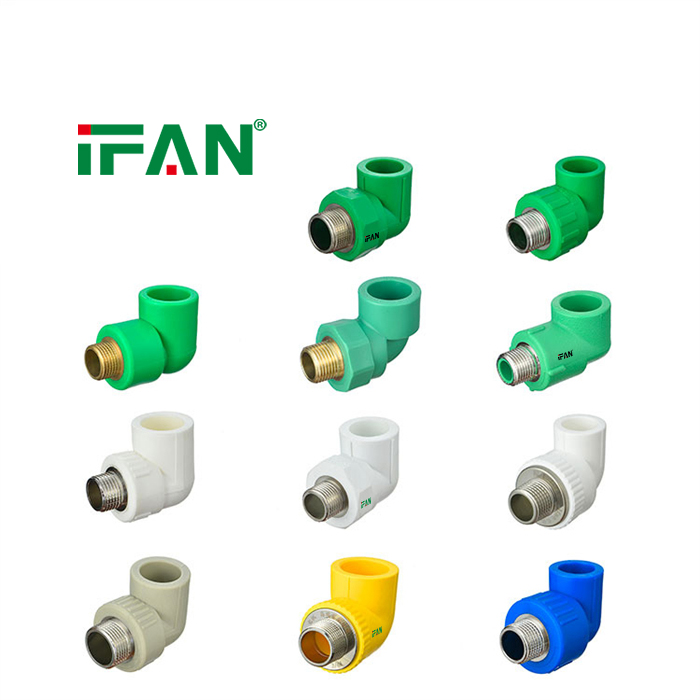 IFAN Factory Original PPR Pipe Fitting Male Elbow Pipe Fittings PPR Water Pipe Fittings