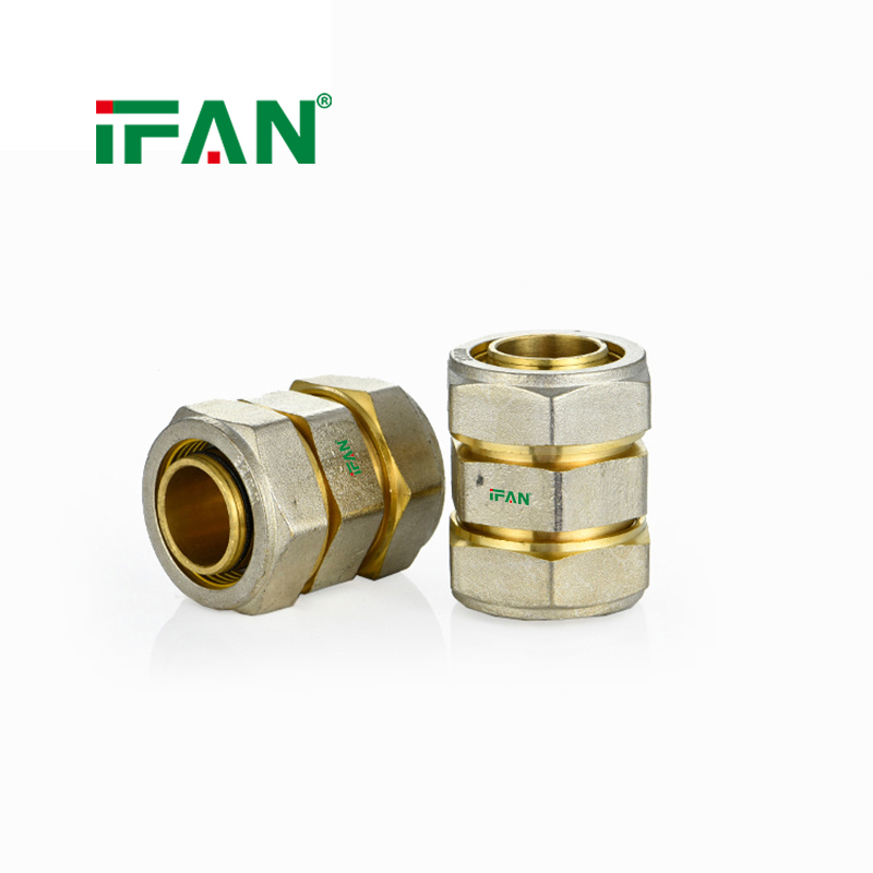 IFAN Support Customized Brass Compression Fittings 16-32mm Connect Double Color Brass PEX Fittings - Gallery Image 4