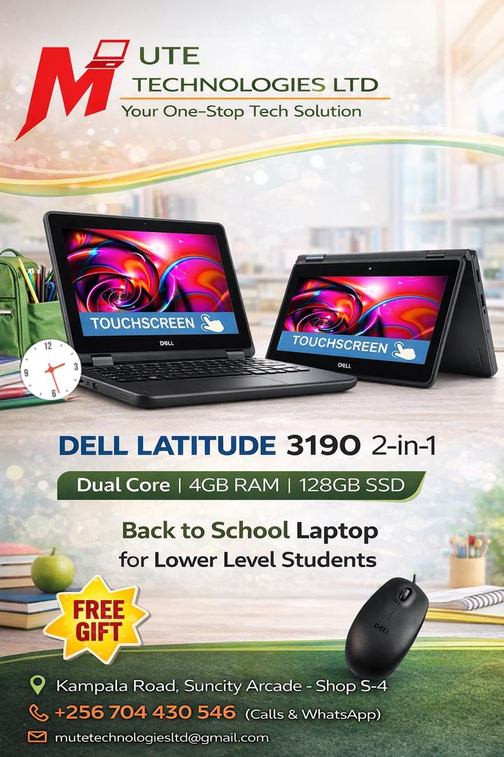 Dell Latitude 3190 2in1 Celeron Touchscreen x360 4Gb ram 128Gb SSD