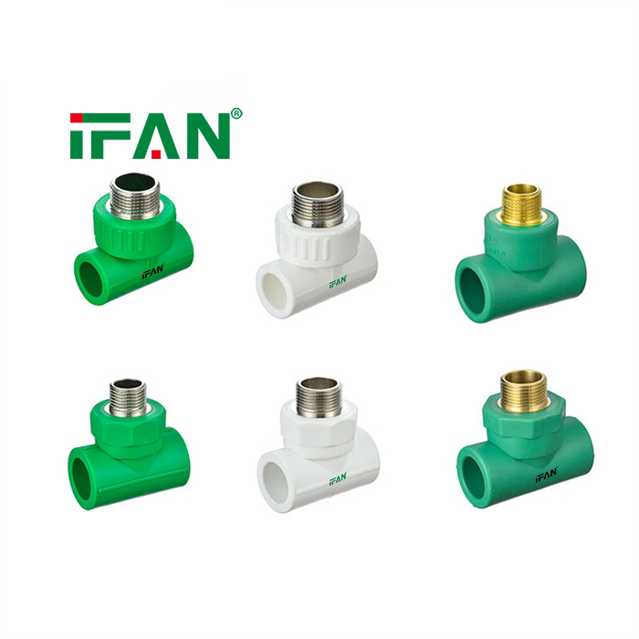 IFAN Reliable Supplier PPR Pipe Fitting Male Tee Pipe Fittings PPR Water Pipe Fittings