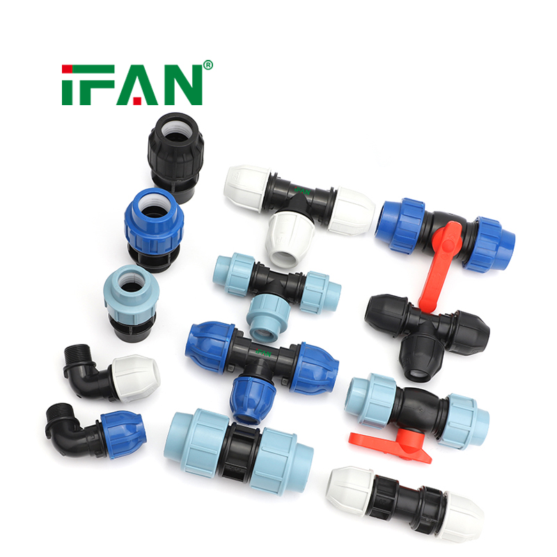 IFAN High Performance HDPE Water Pipe Fittings PE Pipe Fittings PP Compression Fittings