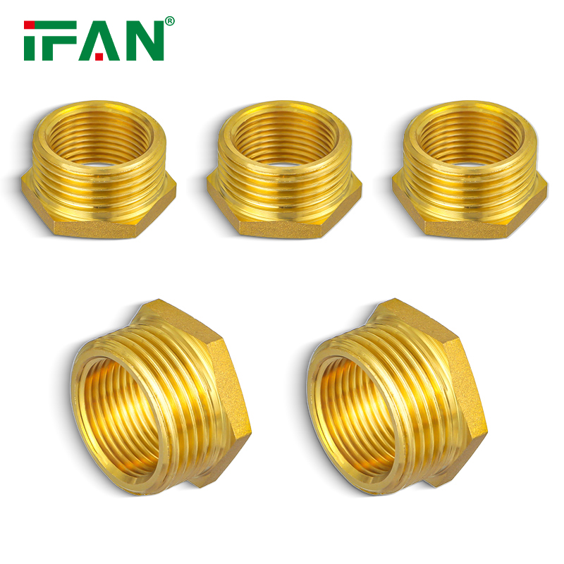 IFAN Commercial Price Brass Tube Fittings Plumbing Materials  Brass Pipe Fitting 3/8''-2'' Brass Fittings