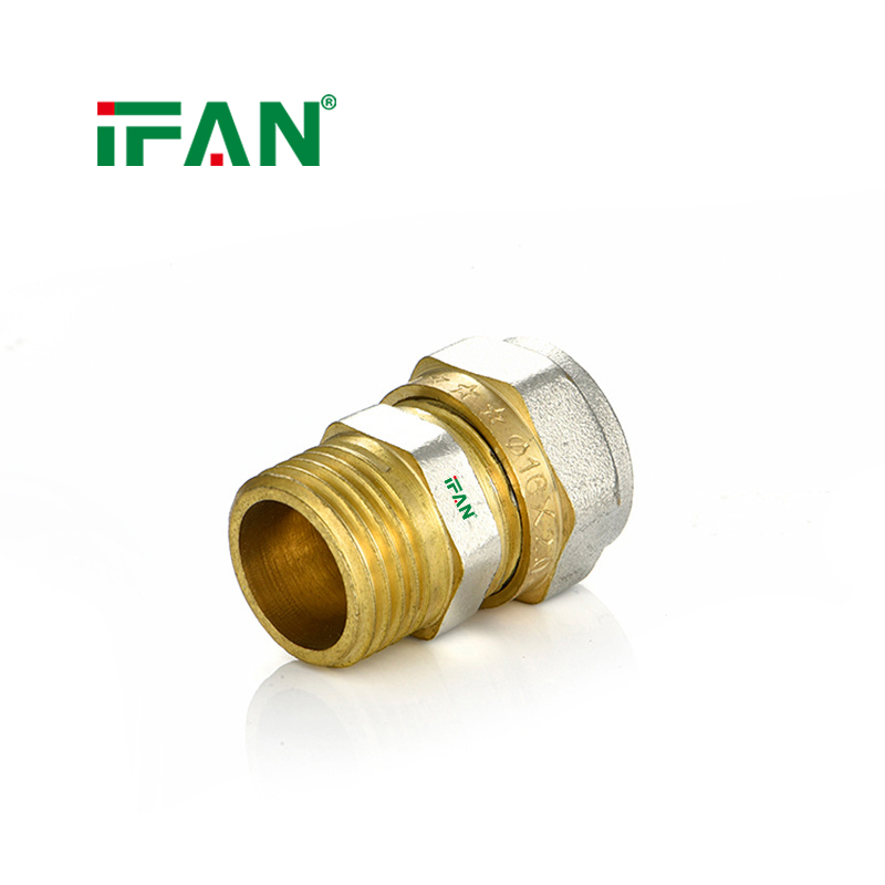 IFAN Hot Popular 16-32mm Brass Compression Fitting Customized PEX Water Fitting - Gallery Image 1