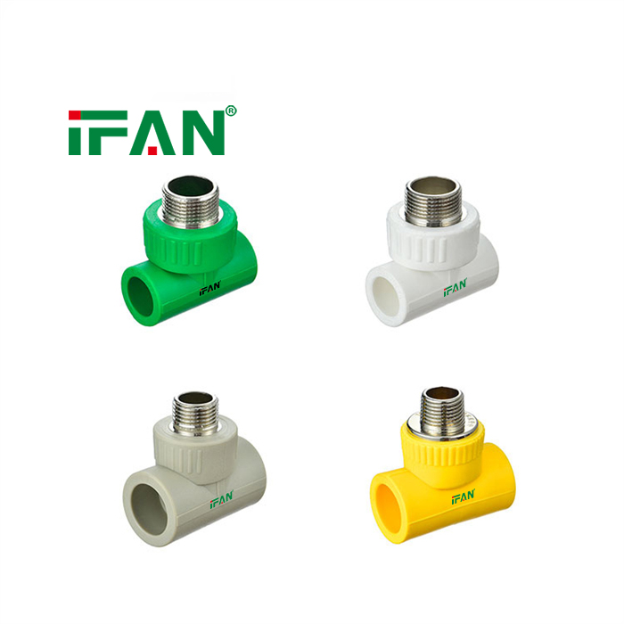 IFAN New Design PPR Pipe Fitting Male Tee Pipe Fittings PPR Water Pipe Fittings